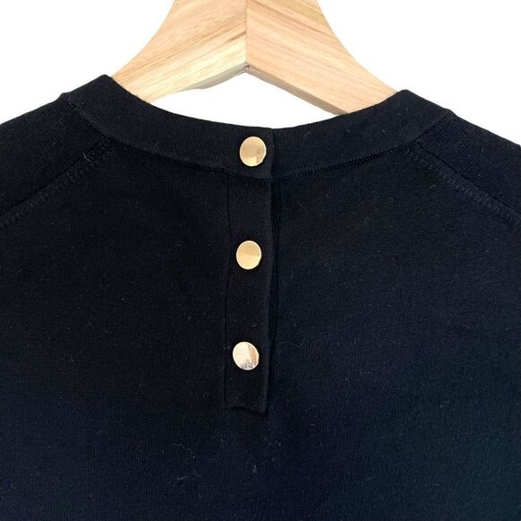 Zara Fitted Knit Black Classic T Shirt - Picture 7 of 9